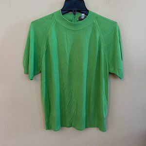 Neon green turtleneck sweater size small